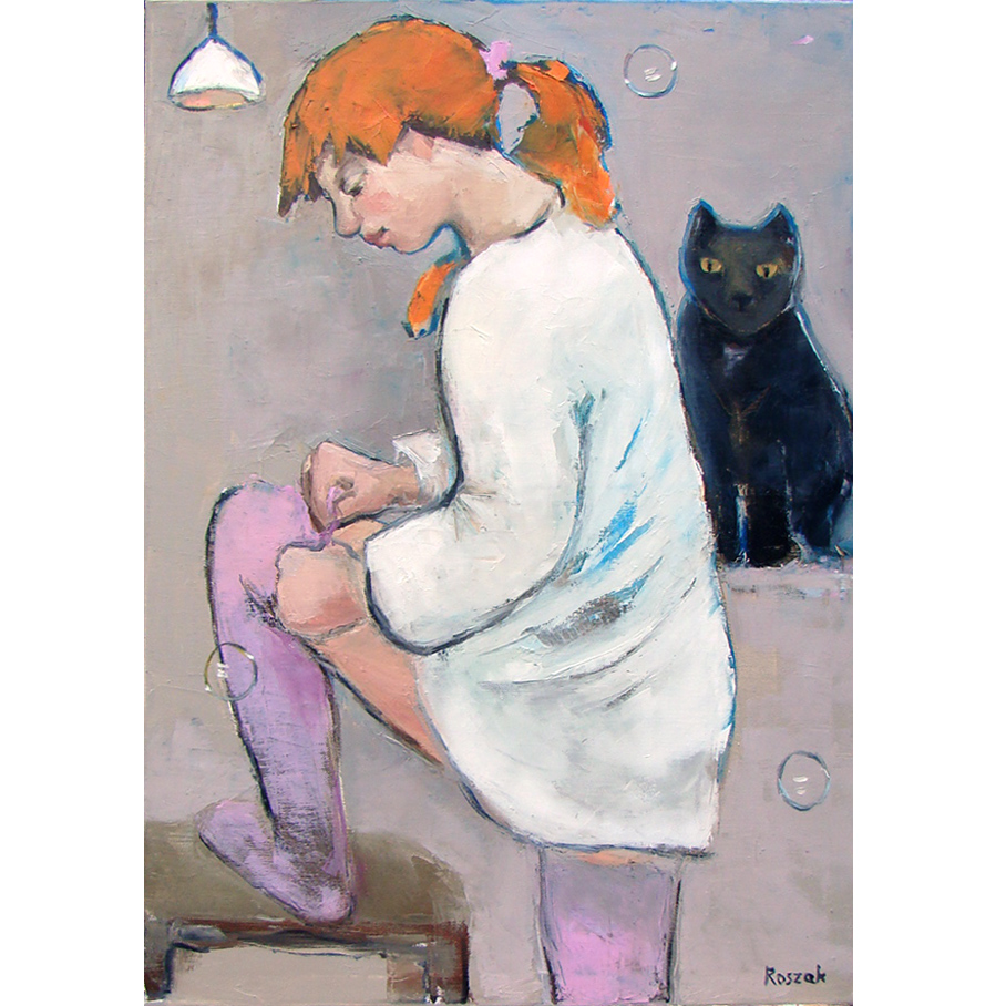 STOCKINGS oil on canvas 70cmx50cm £1000