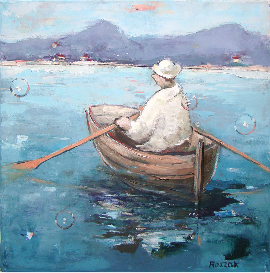 COMING HOME oil on canvas 40cmx40cm £650