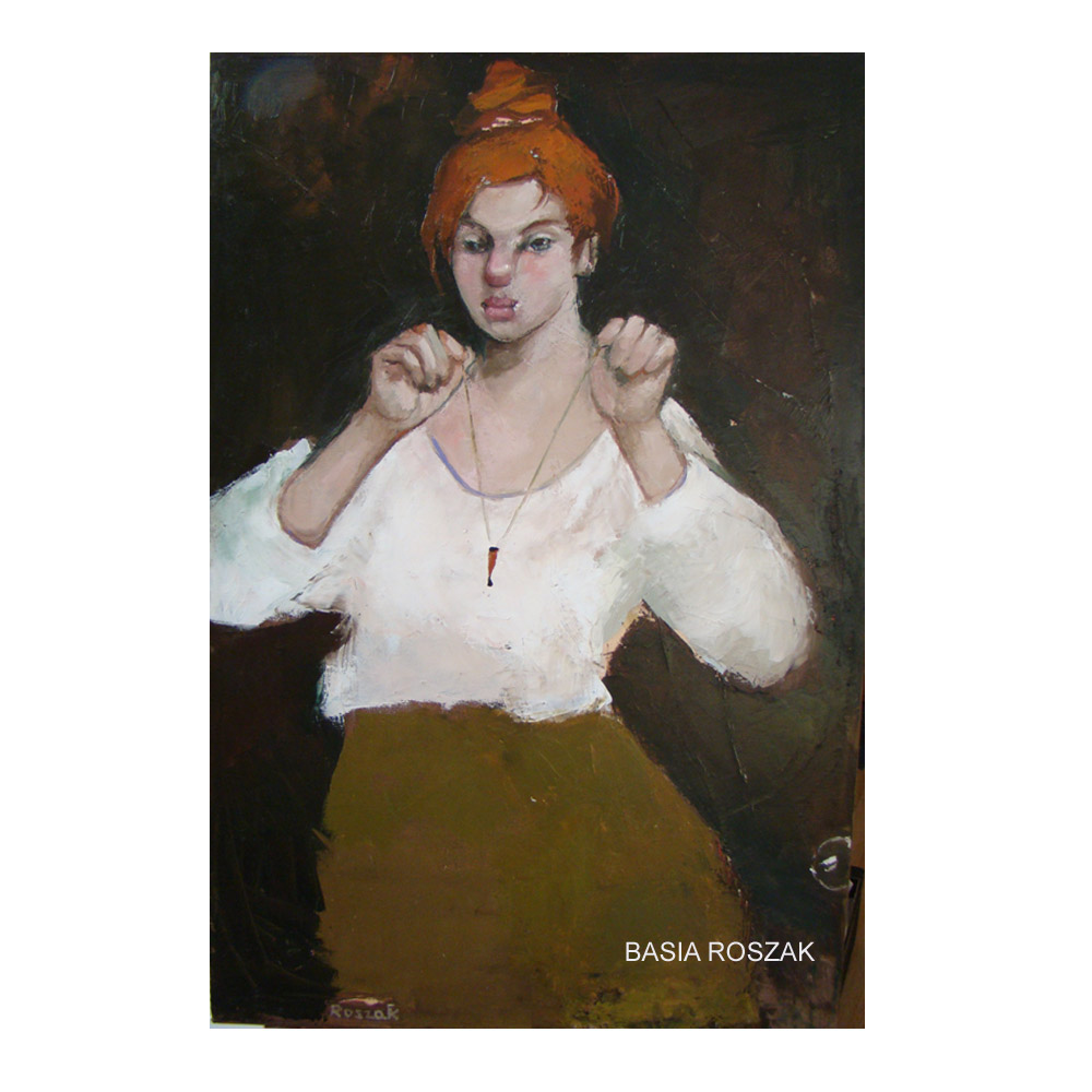 redheaded girl with pendant