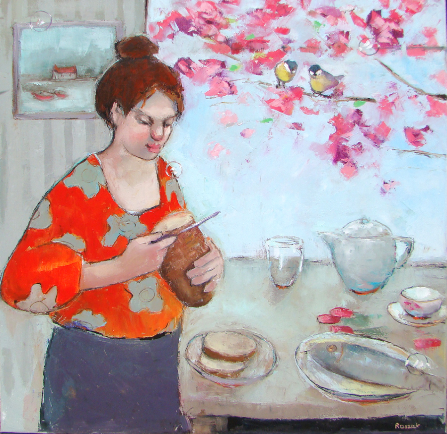 BREAD oil on canvas 76cmx76cm