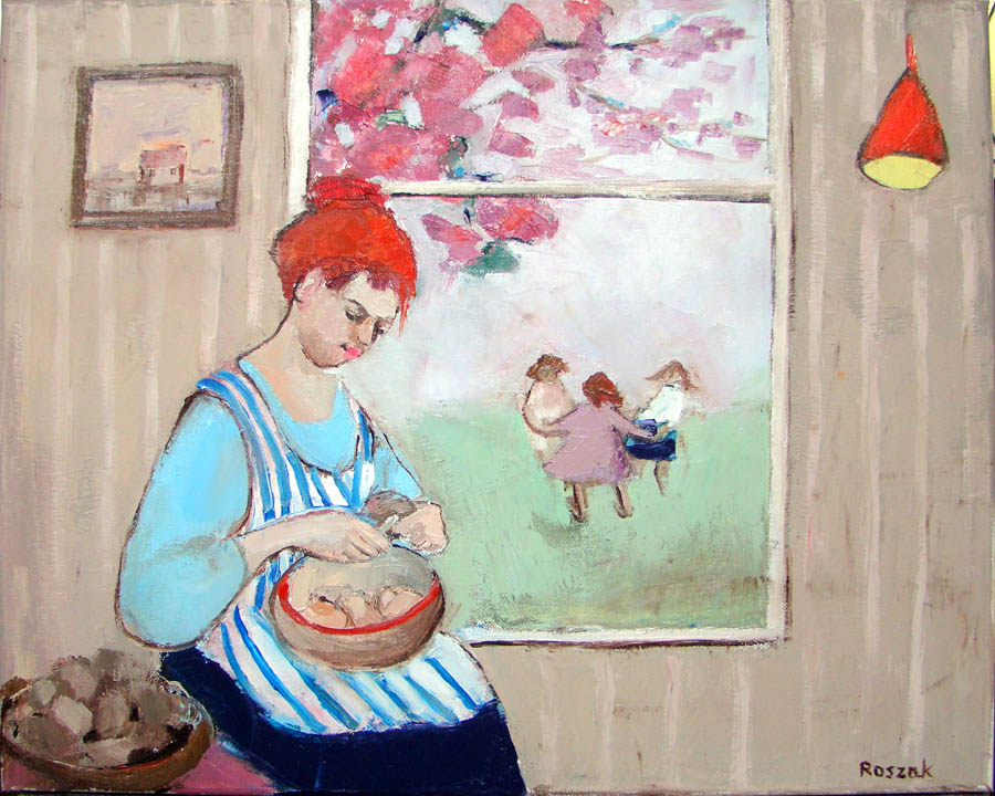 CHERRY TREE oil on canvas