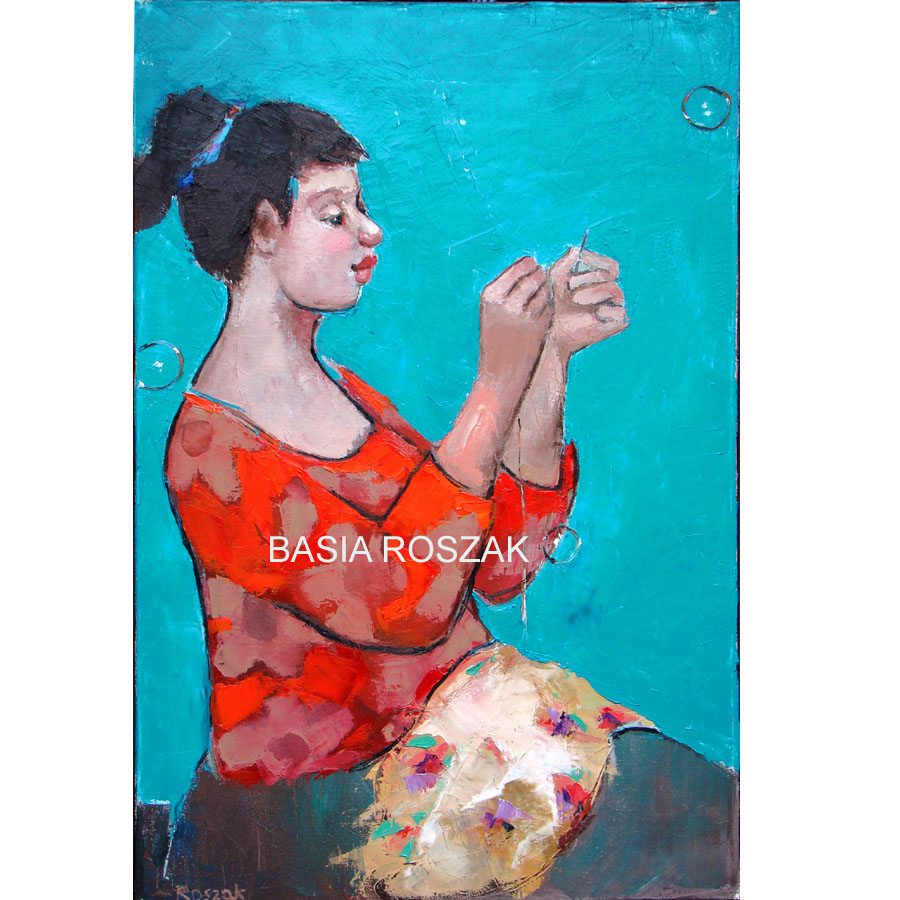 golden fabric by Basia Roszak