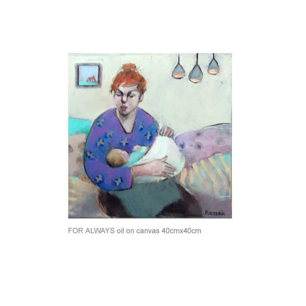 FOR ALWAYS oil on canvas 40cmx40cm