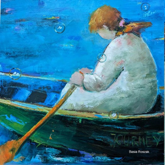 journey oil painting by Basia Roszak