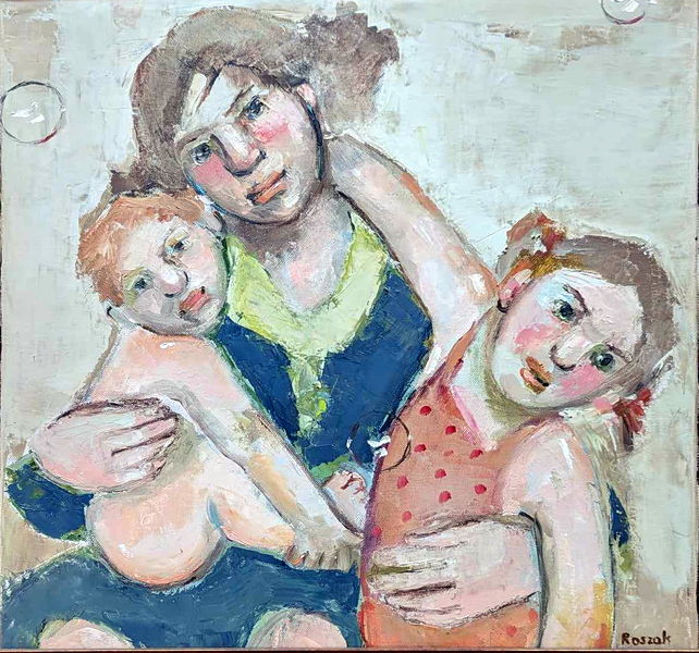 DARLINGS oil on canvas 50cnx50cm