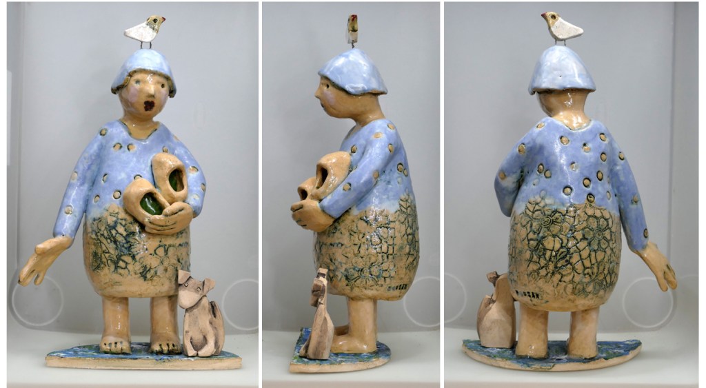 GOSSIP ceramic sculpture h approx.40cm