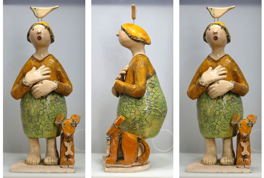 Gossip ceramic sculpture h38cm £400