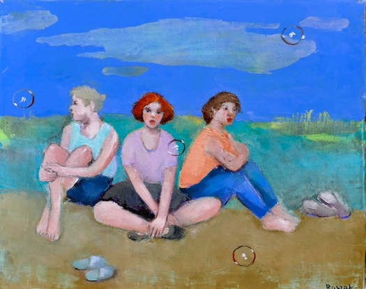FRIENDS oil on canvas 40cm x50cm
