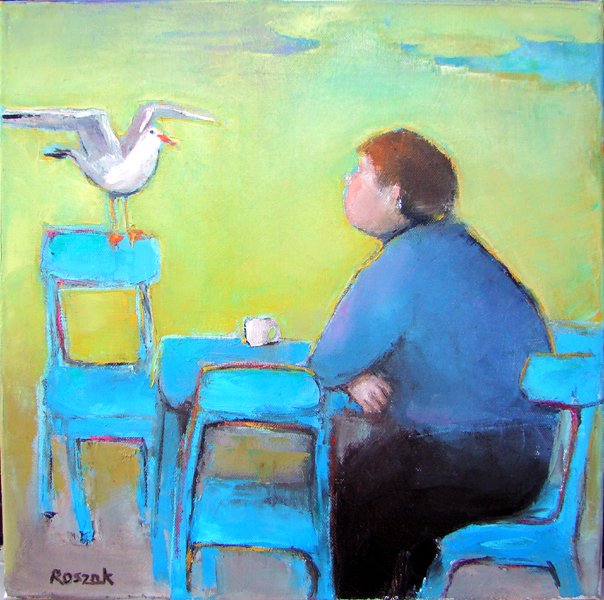 INTERACTION oil on canvas 40cmx40cm 